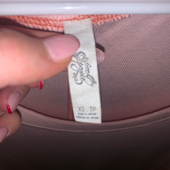 Free people pink long sleeve shirt - Picture 2 of 3